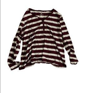 Striped long sleeve shirt